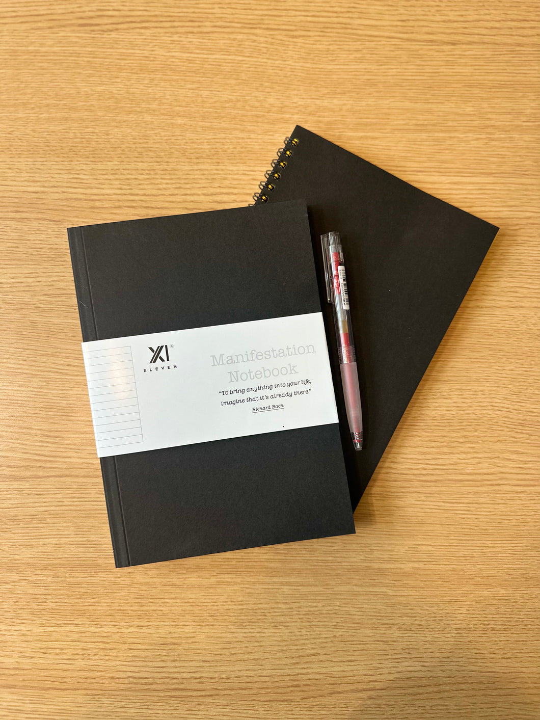 The Journal Bundle - Manifestation Notebook + Wiro Manifestation + Red Gel Pen