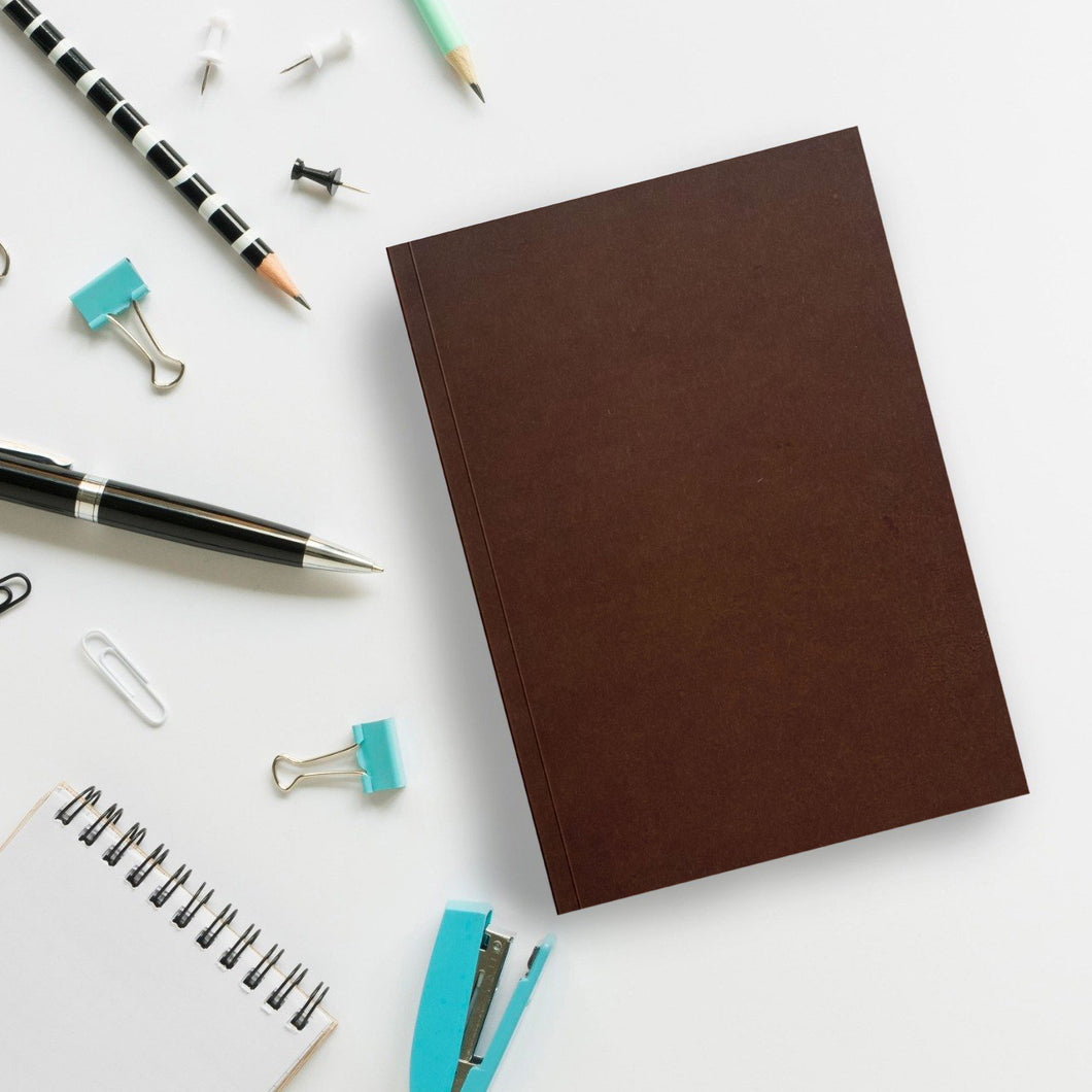 Single Ruled Diary - Walnut Brown | 192 Pages