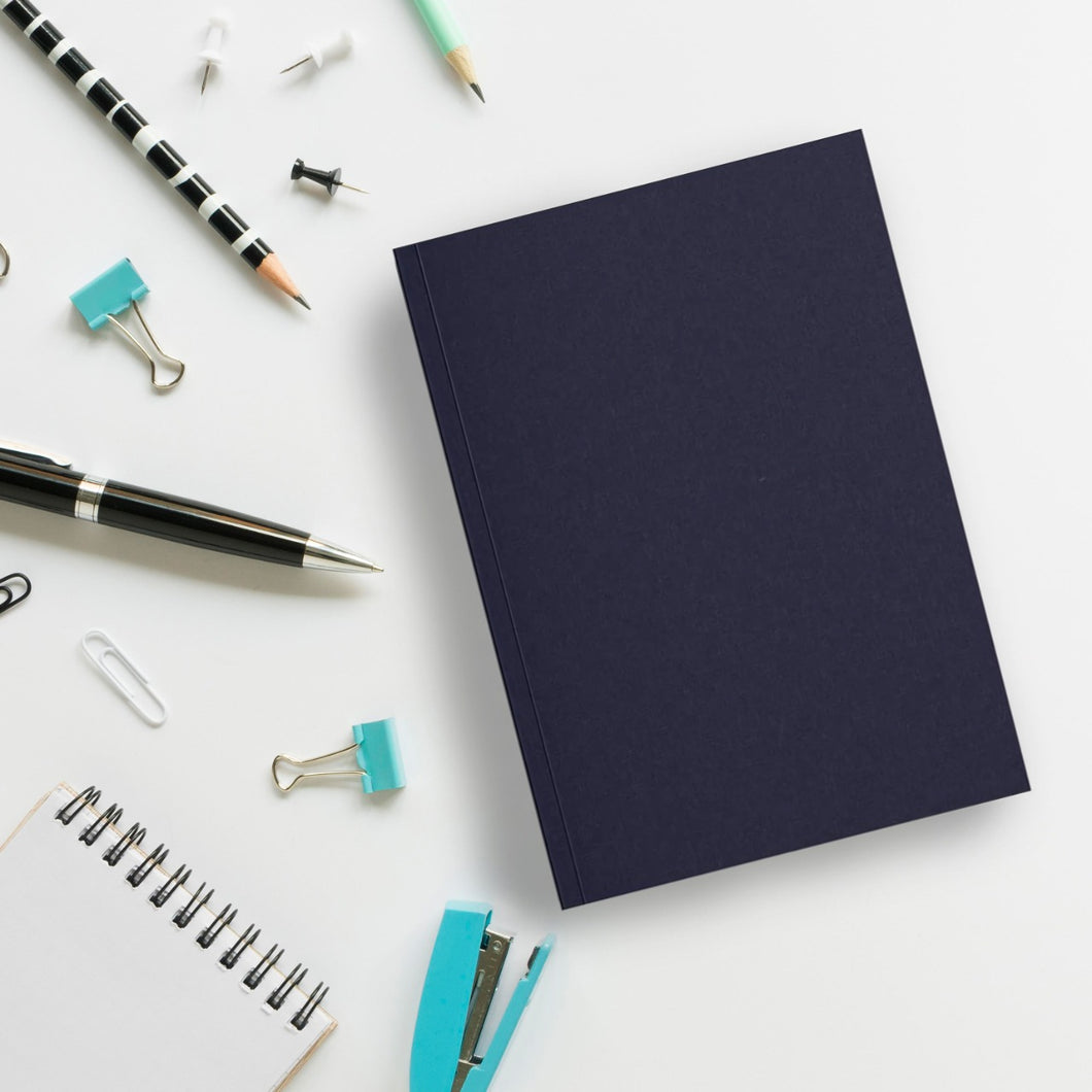 Single Ruled Diary - Navy Blue | 192 Pages