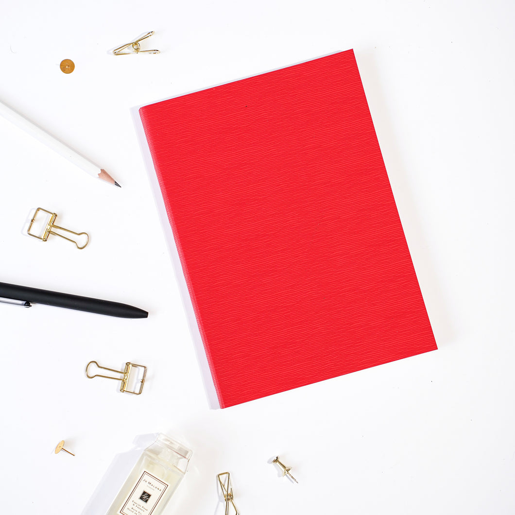 Buy Textured Red- A5 Dotted Notebook, Personalised 2023 Diary and More